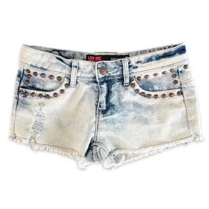 Denim Short Low Rise Shorts